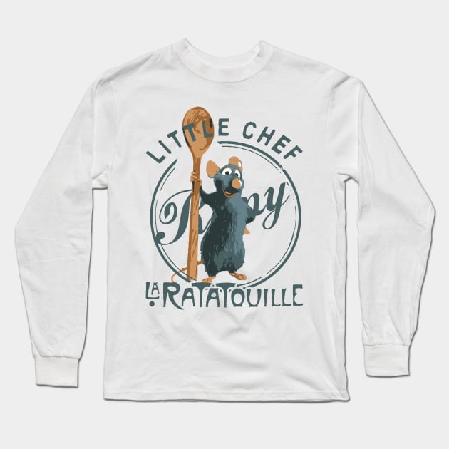 Ratatouille Tribute - Ratatouille Little Chef Kitchen - Epcot Remy Haunted Mansion - Pixar Rat Lion King Wall e - Up - ratatouille - Pirates Of The Caribbean - ratatouille -Tangled Long Sleeve T-Shirt by TributeDesigns